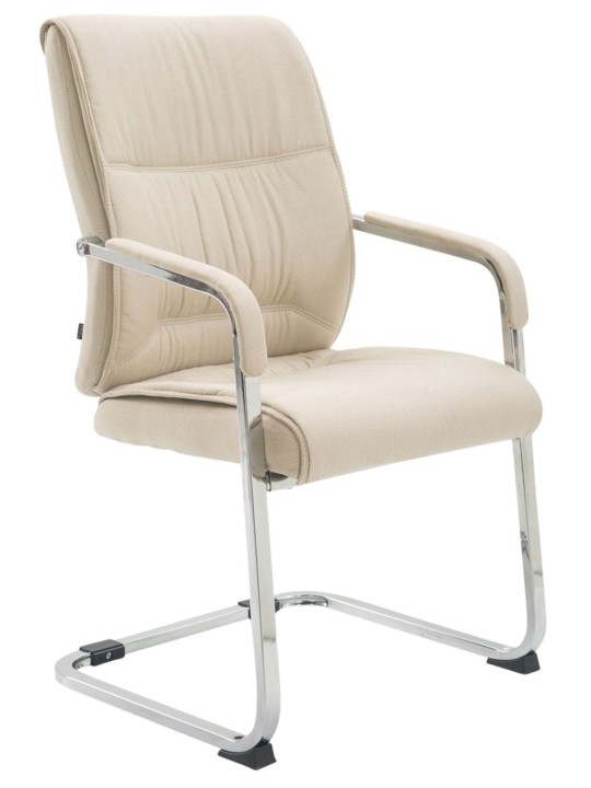 Sæt med 2 cantilever stole XL Anubis stof, creme Sæt med 2 cantilever stole XL Anubis stof, creme