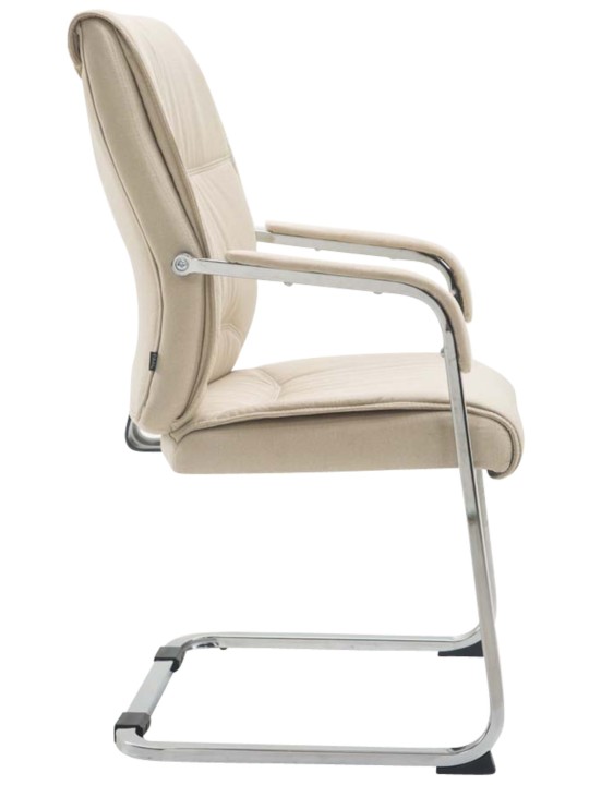 Sæt med 2 cantilever stole XL Anubis stof, creme Sæt med 2 cantilever stole XL Anubis stof, creme