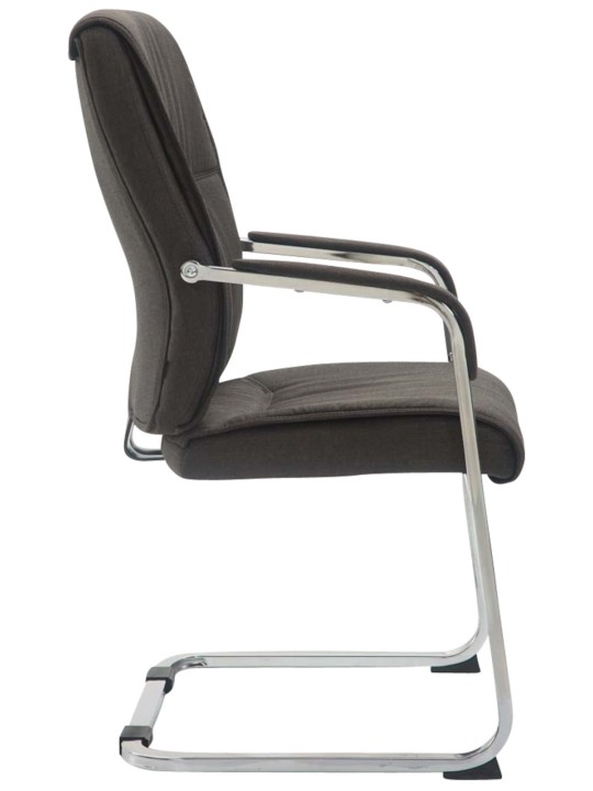 Sæt med 2 cantilever stole XL Anubis stof, mørkegrå Sæt med 2 cantilever stole XL Anubis stof, mørkegrå