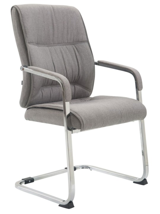 Sæt med 2 cantilever stole XL Anubis stof, grå Sæt med 2 cantilever stole XL Anubis stof, grå