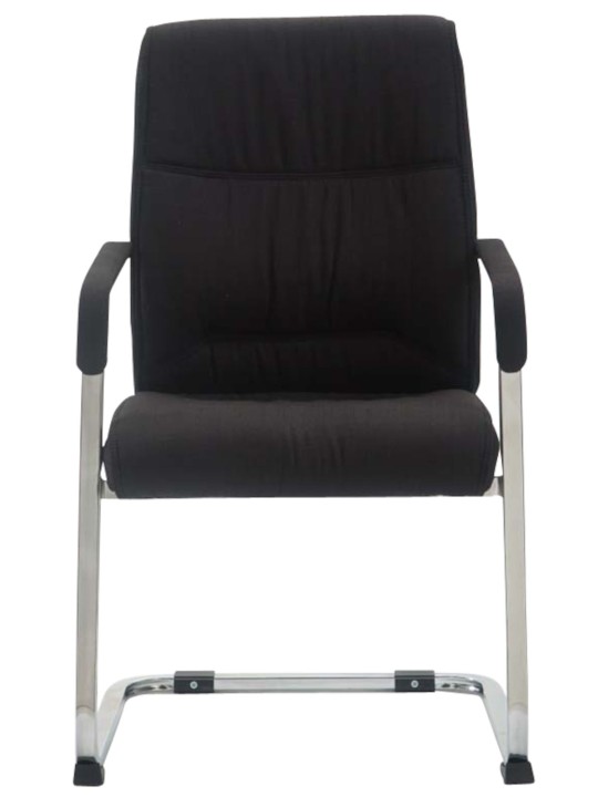 Sæt med 2 cantilever stole XL Anubis stof, sort Sæt med 2 cantilever stole XL Anubis stof, sort