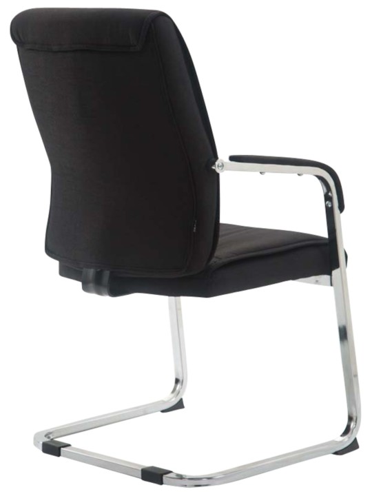 Sæt med 2 cantilever stole XL Anubis stof, sort Sæt med 2 cantilever stole XL Anubis stof, sort