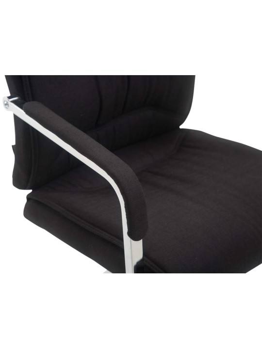 Sæt med 2 cantilever stole XL Anubis stof, sort Sæt med 2 cantilever stole XL Anubis stof, sort