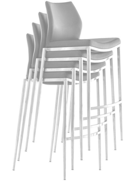 Barstol Matola imiteret læder, creme