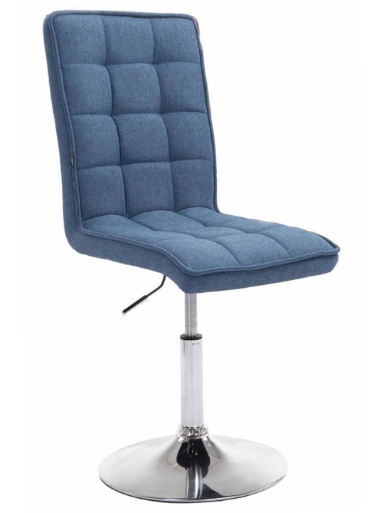 Sæt med 2 spisestuestole Peking V2 stof, blå