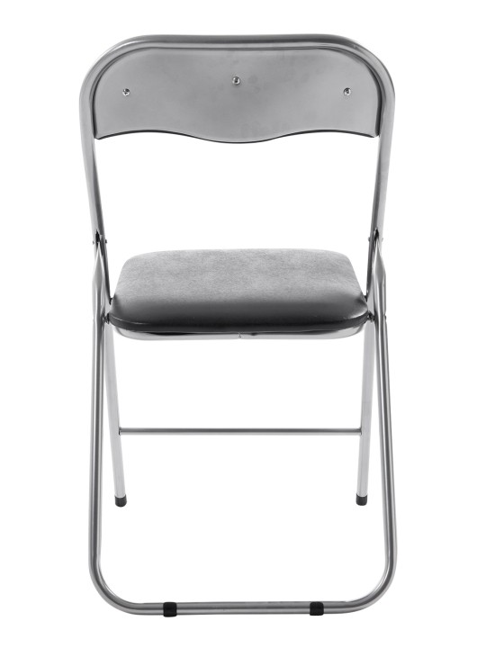 Sæt med 2 klapstole Felix, sort/sølv