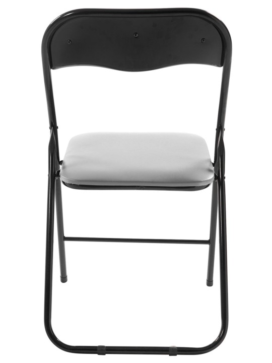 Sæt med 4 Felix klapstole, grå/sort Sæt med 4 Felix klapstole, grå/sort