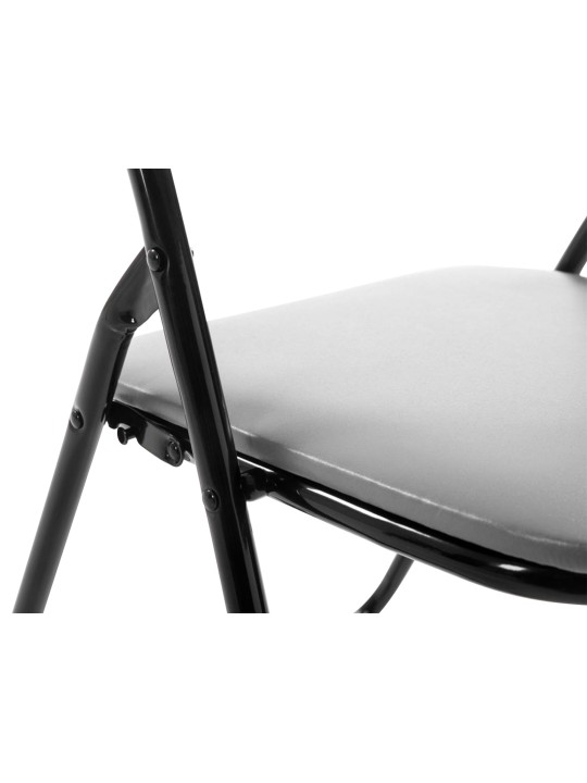 Sæt med 4 Felix klapstole, grå/sort Sæt med 4 Felix klapstole, grå/sort