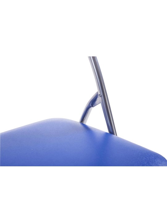 Sæt med 4 klapstole Felix, blå/sølv