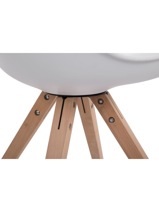 Sæt med 4 stole Toulouse Kunstlæder Natura Square, hvid Sæt med 4 stole Toulouse Kunstlæder Natura Square, hvid