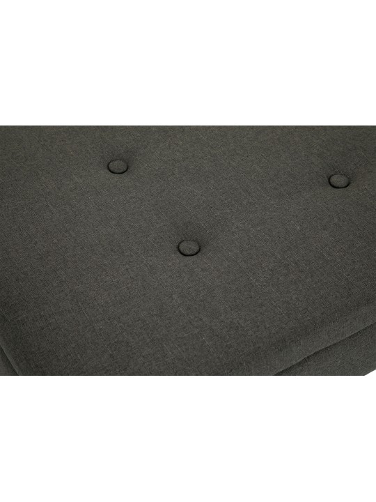 Bænk Namaro stof antik-let, mørkegrå