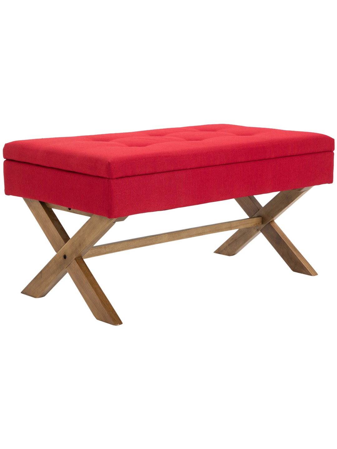 Bænk Namaro stof antik-let, rød