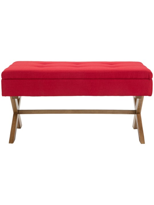 Bænk Namaro stof antik-let, rød