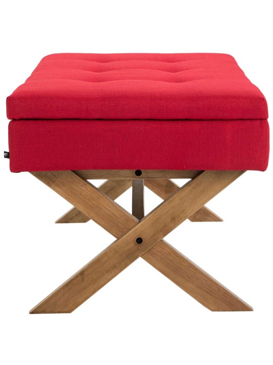 Bænk Namaro stof antik-let, rød