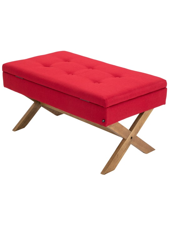 Bænk Namaro stof antik-let, rød