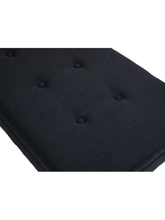 Bænk Namaro stof antik, sort