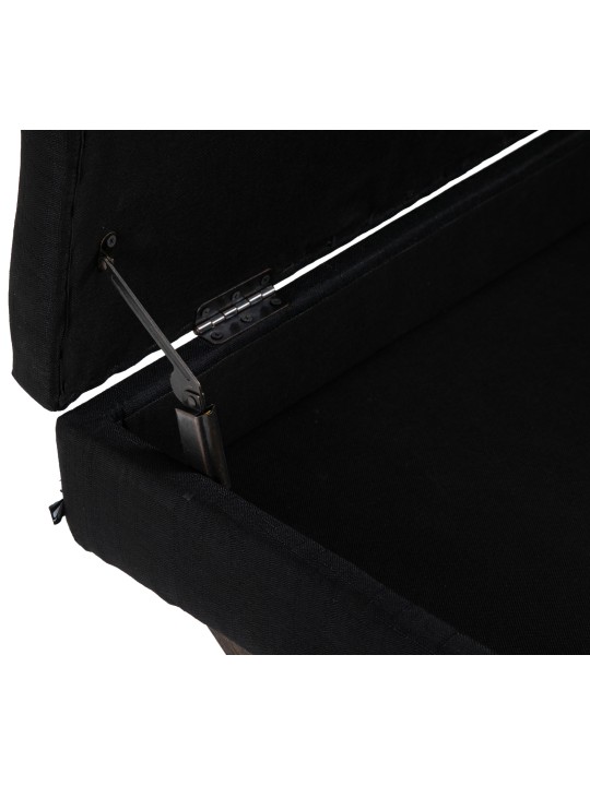 Bænk Namaro stof antik, sort