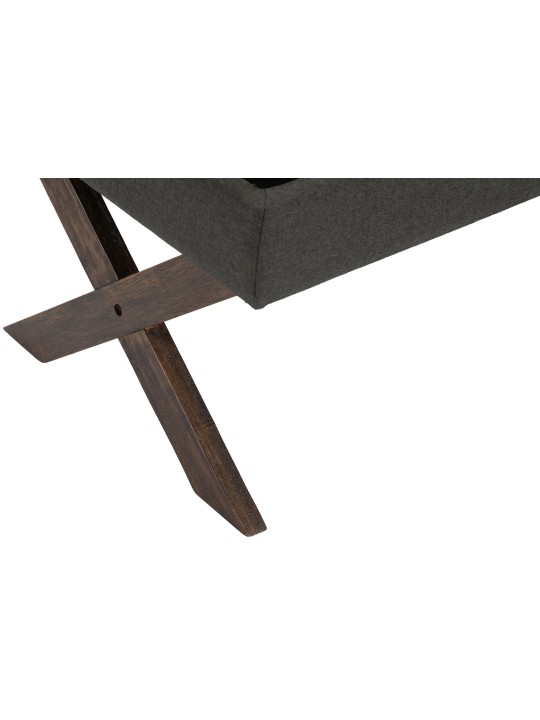 Bænk Namaro stof antik, mørkegrå