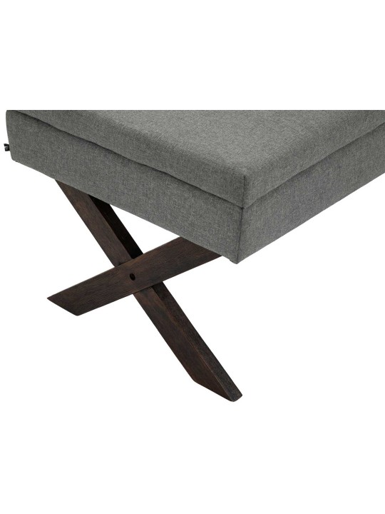 Bænk Namaro stof antik, grå Bænk Namaro stof antik, grå