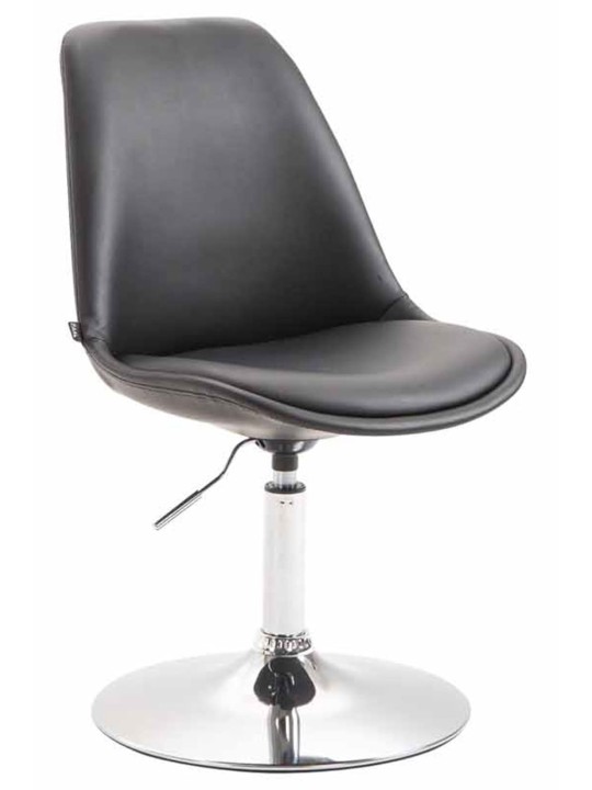 Sæt med 4 spisestuestole Maverick C imiteret læder, sort