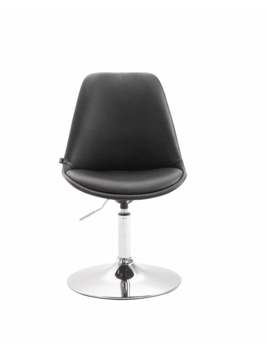 Sæt med 4 spisestuestole Maverick C imiteret læder, sort