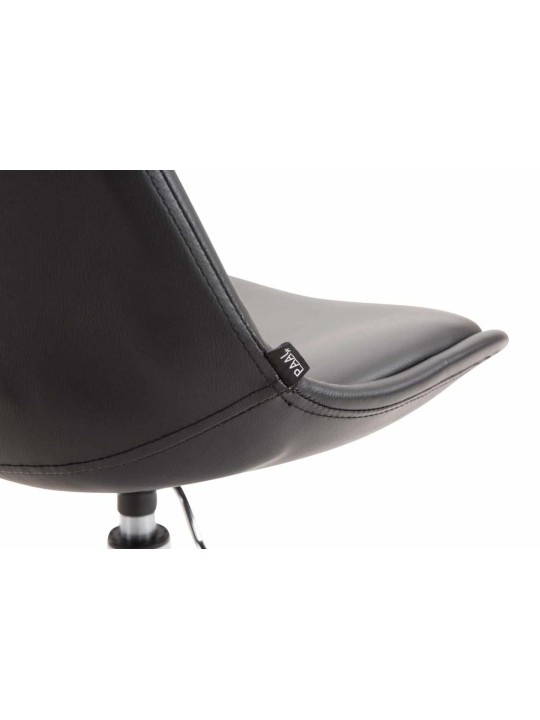 Sæt med 4 spisestuestole Maverick C imiteret læder, sort