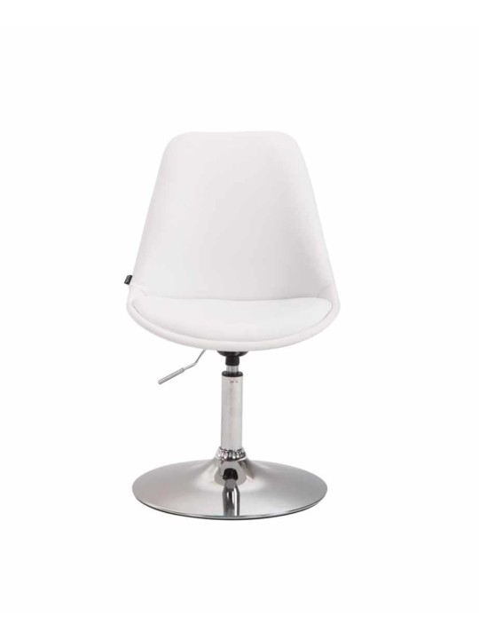 Sæt med 4 spisestuestole Maverick C imiteret læder, hvid