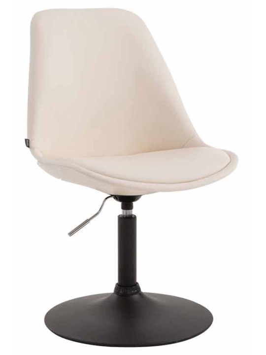 Sæt med 4 spisestuestole Maverick B imiteret læder, creme