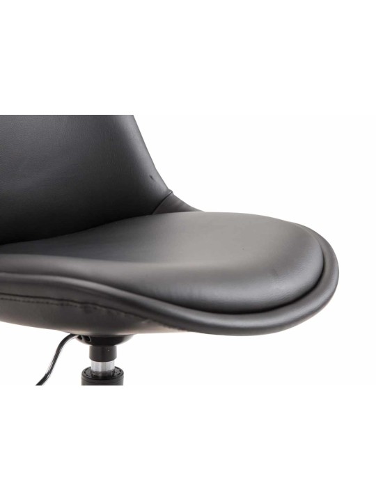 Sæt med 4 spisestuestole Maverick B imiteret læder, sort