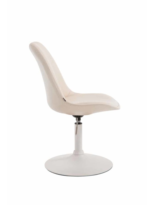 Sæt med 4 spisestuestole Maverick W imiteret læder, creme Sæt med 4 spisestuestole Maverick W imiteret læder, creme