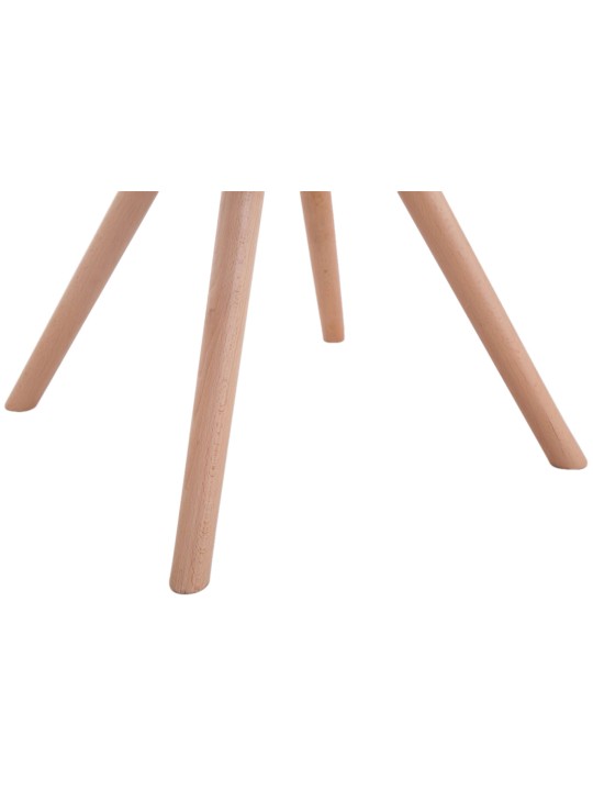 Sæt med 4 stole Toulouse Stof Natura Rund, grå Sæt med 4 stole Toulouse Stof Natura Rund, grå