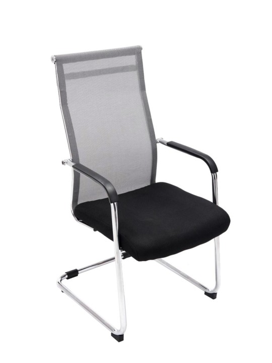 Sæt med 2 besøgsstole Brenda, grå