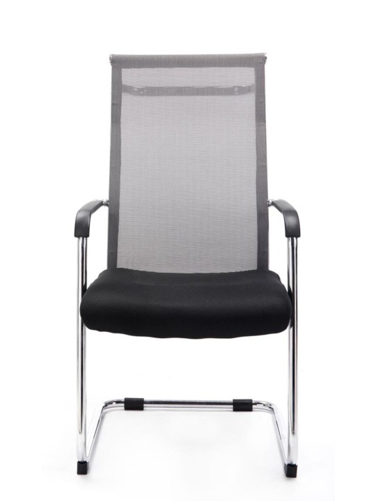 Sæt med 2 besøgsstole Brenda, grå