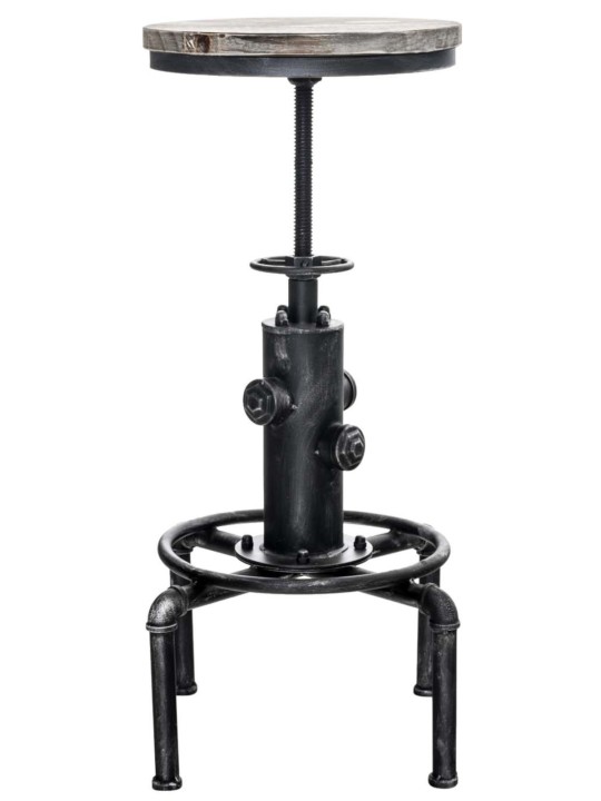 Sæt med 2 barstole Lumos, træ, antik sølv Sæt med 2 barstole Lumos, træ, antik sølv