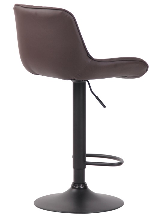 Sæt med 2 barstole Lentini imiteret læder, brun