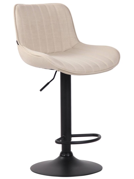 Sæt med 2 barstole Lentini stof, creme