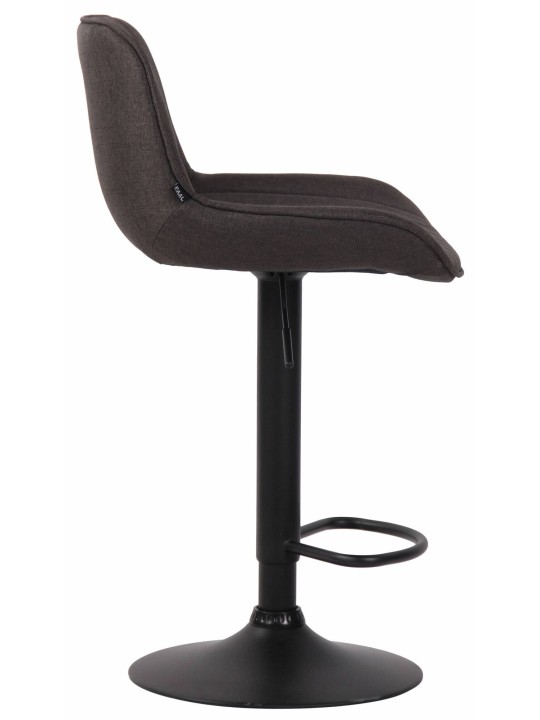 Sæt med 2 barstole Lentini stof, mørkegrå