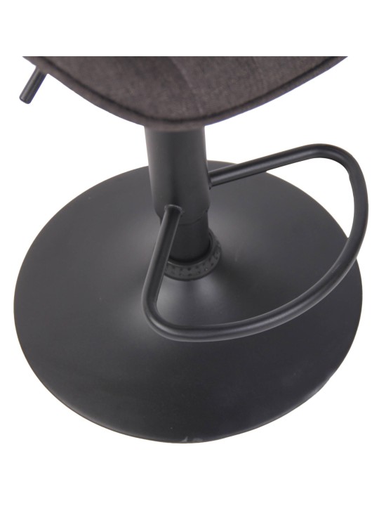 Sæt med 2 barstole Lentini stof, mørkegrå