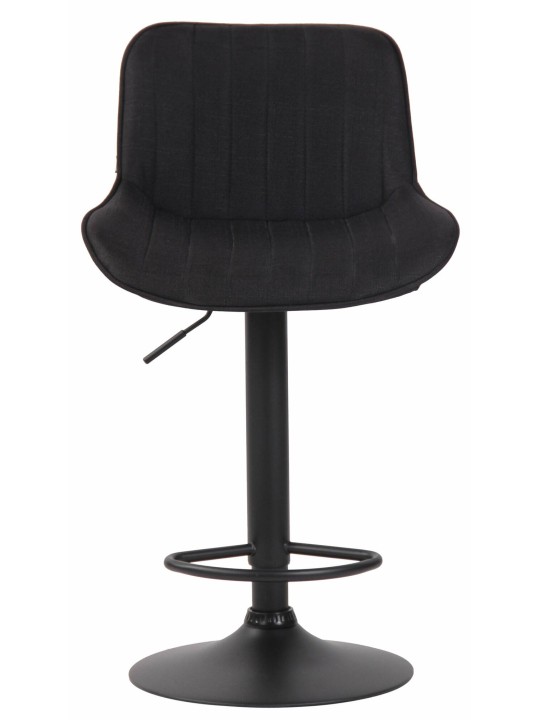 Sæt med 2 barstole Lentini stof, sort