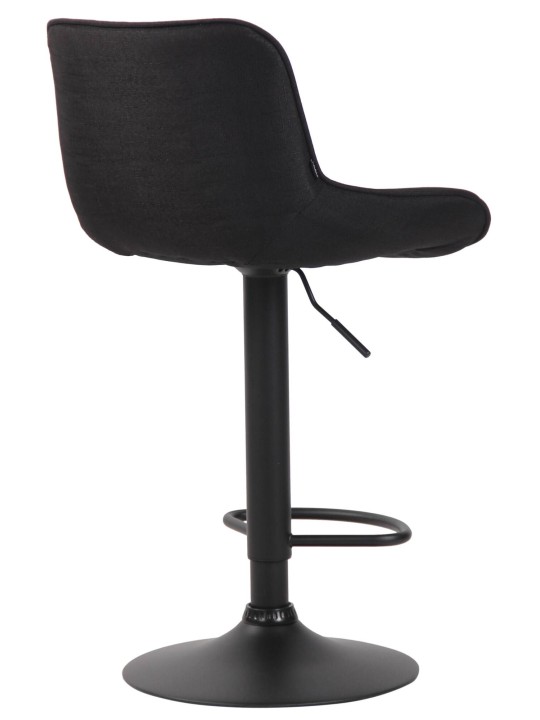 Sæt med 2 barstole Lentini stof, sort