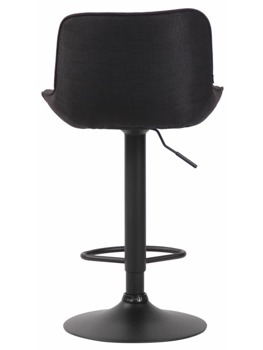 Sæt med 2 barstole Lentini stof, sort