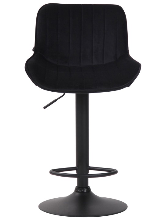 Sæt med 2 barstole Lentini fløjl, sort