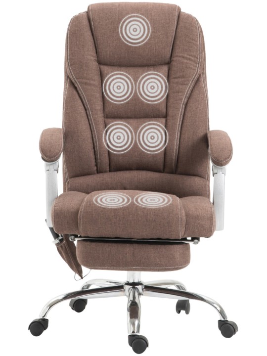 Kontorstol Pacific stof med massagefunktion, brun