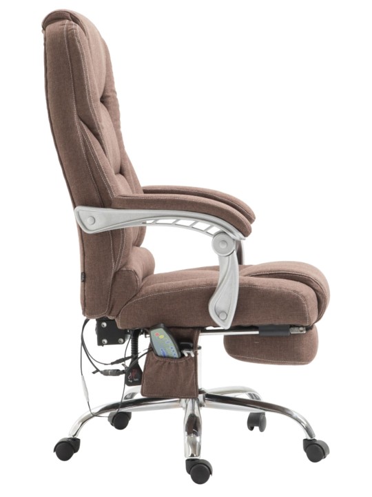 Kontorstol Pacific stof med massagefunktion, brun