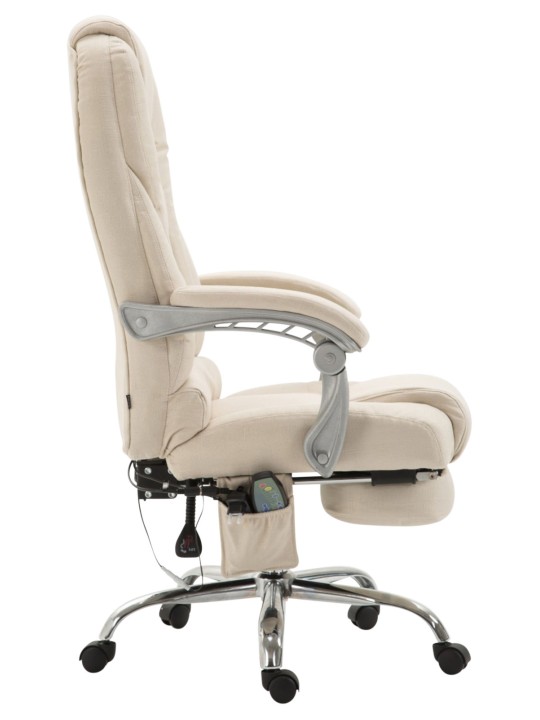Kontorstol Pacific stof med massagefunktion, creme