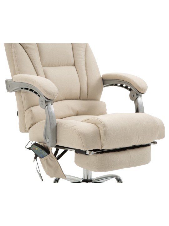 Kontorstol Pacific stof med massagefunktion, creme