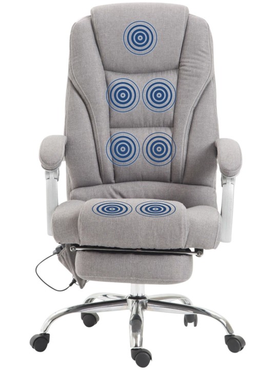 Kontorstol Pacific stof med massagefunktion, grå