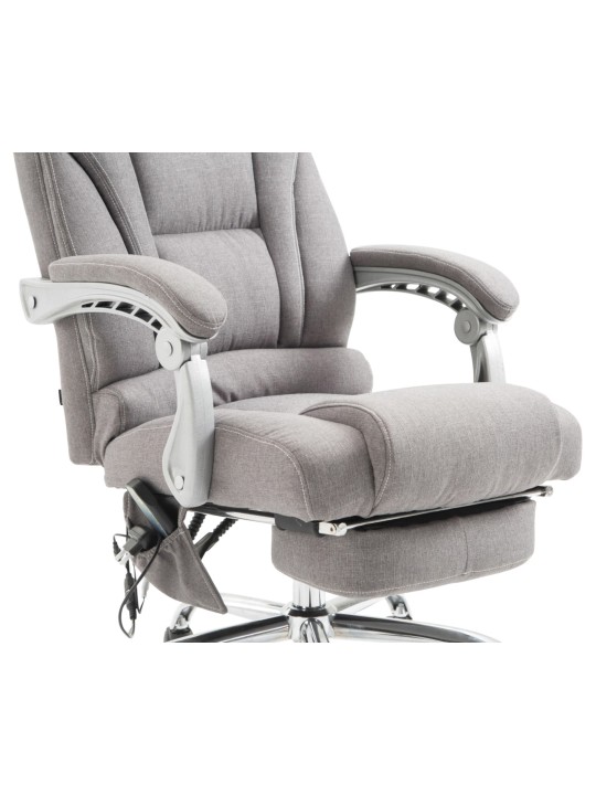 Kontorstol Pacific stof med massagefunktion, grå