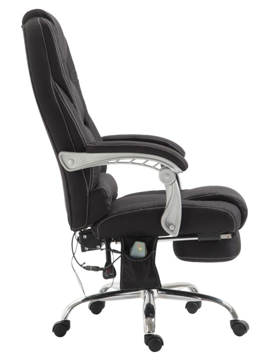 Kontorstol Pacific stof med massagefunktion, sort
