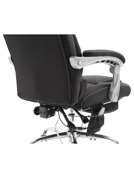 Kontorstol Pacific stof med massagefunktion, sort